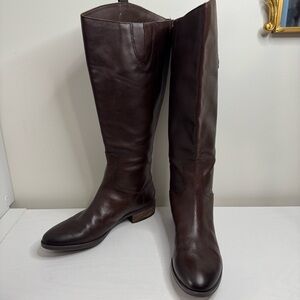 Sam Edelman Penny 2 Riding Boots Brown Leather Tall‎ Zip Women’s 9M